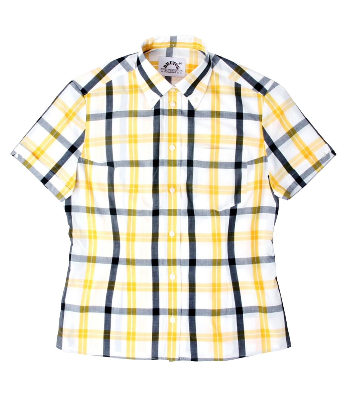 CAMISA BRUTUS PARA CHICA YELLOW & BLACK WINDOWPANE